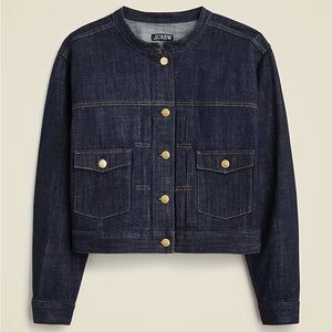 NWT Jcrew Denim Lady jacket in rinse wash XL